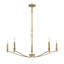 Lustre 5 lumières Meridian en laiton naturel-1601068646