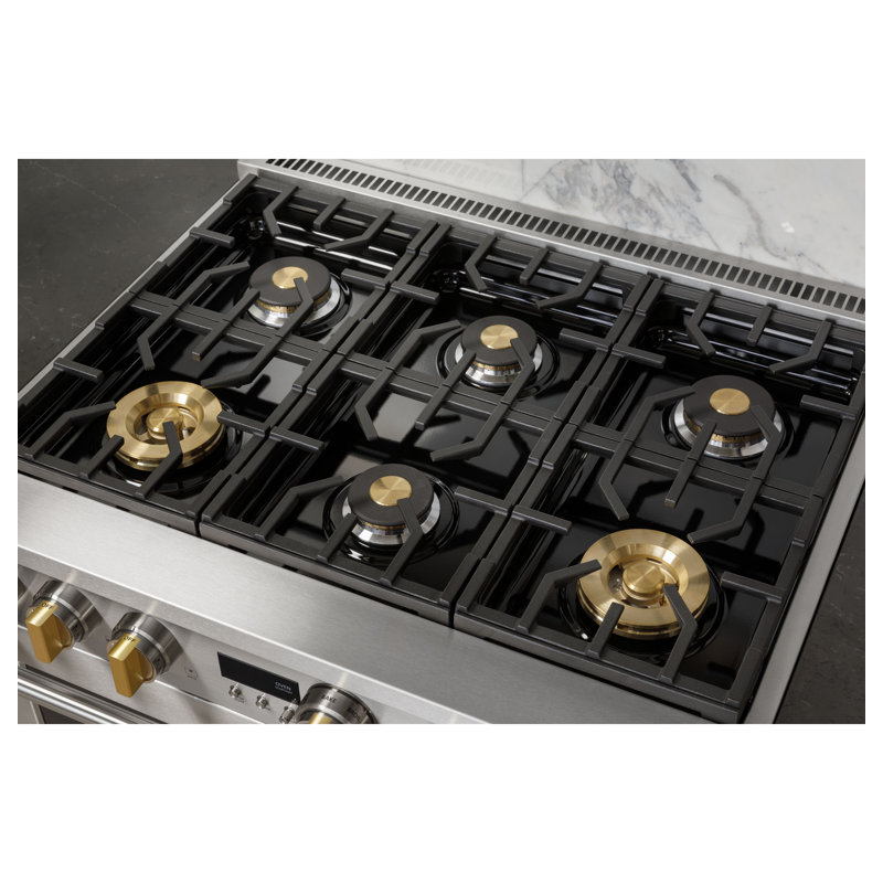Monogram 36" Professional Range With 6 Burners, 6.2 cu ft, Natural Gas