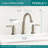 Westchester Widespread Bathroom Faucet with Drain Assembly-34405489