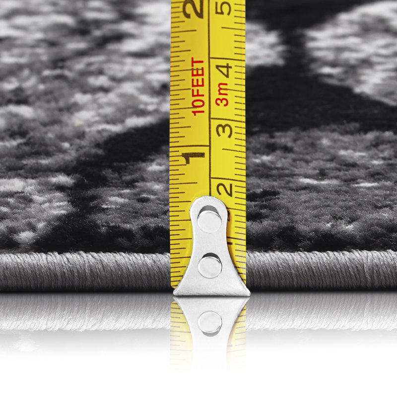Halesowen Machine Woven Grey Indoor Rug, Rectangle 120 x 170 cm