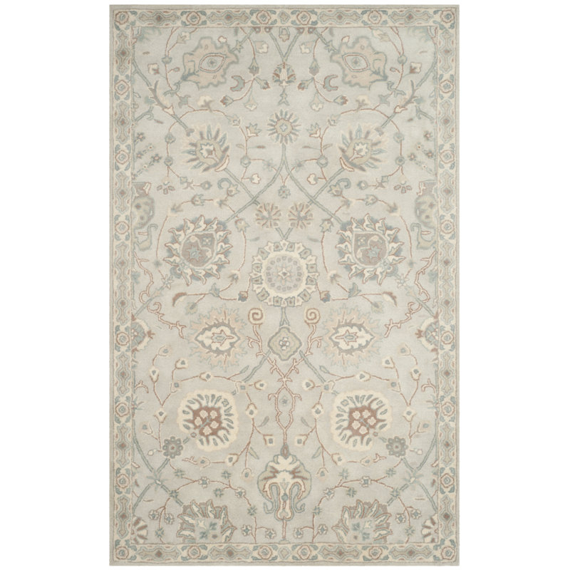 Tapis oriental en laine touffeté à la main Wahcheechee, Rectangle 8 pi x 10 pi