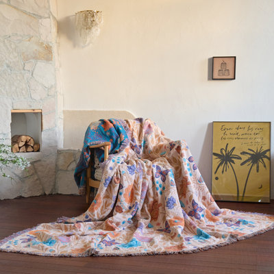 Jeté 100% coton Boho