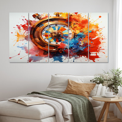 Casino Royale Roulette I - Casino & Games Canvas Print - 5 Equal Panels