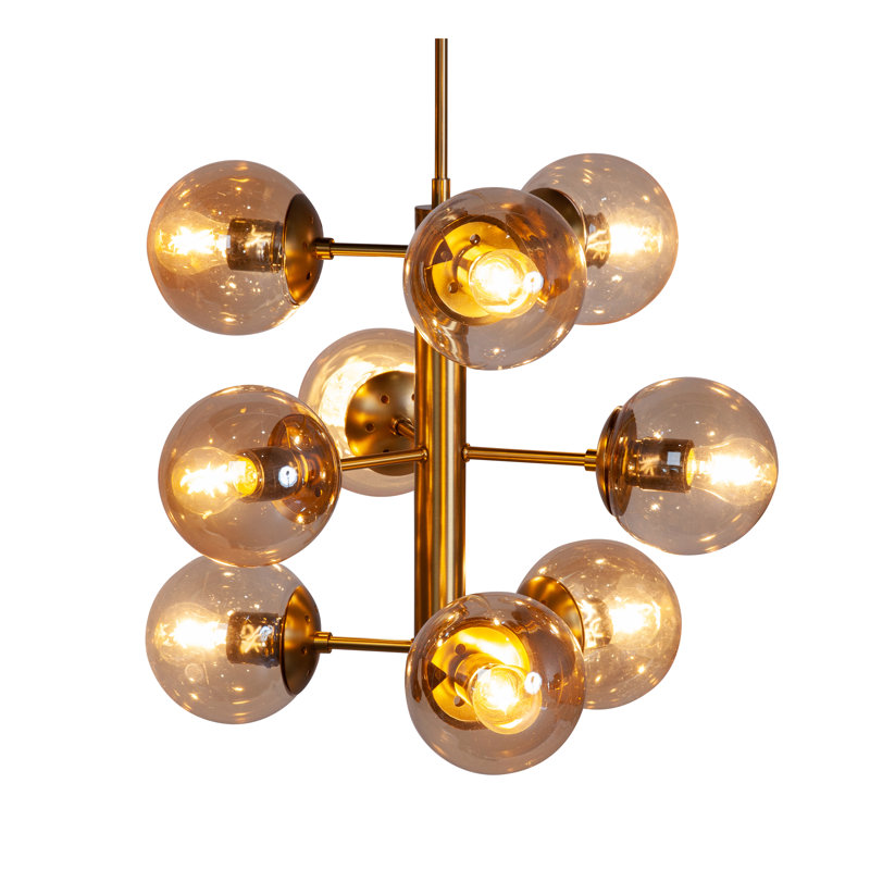 Stephon 9 - Light Sputnik Modern Linear Chandelier