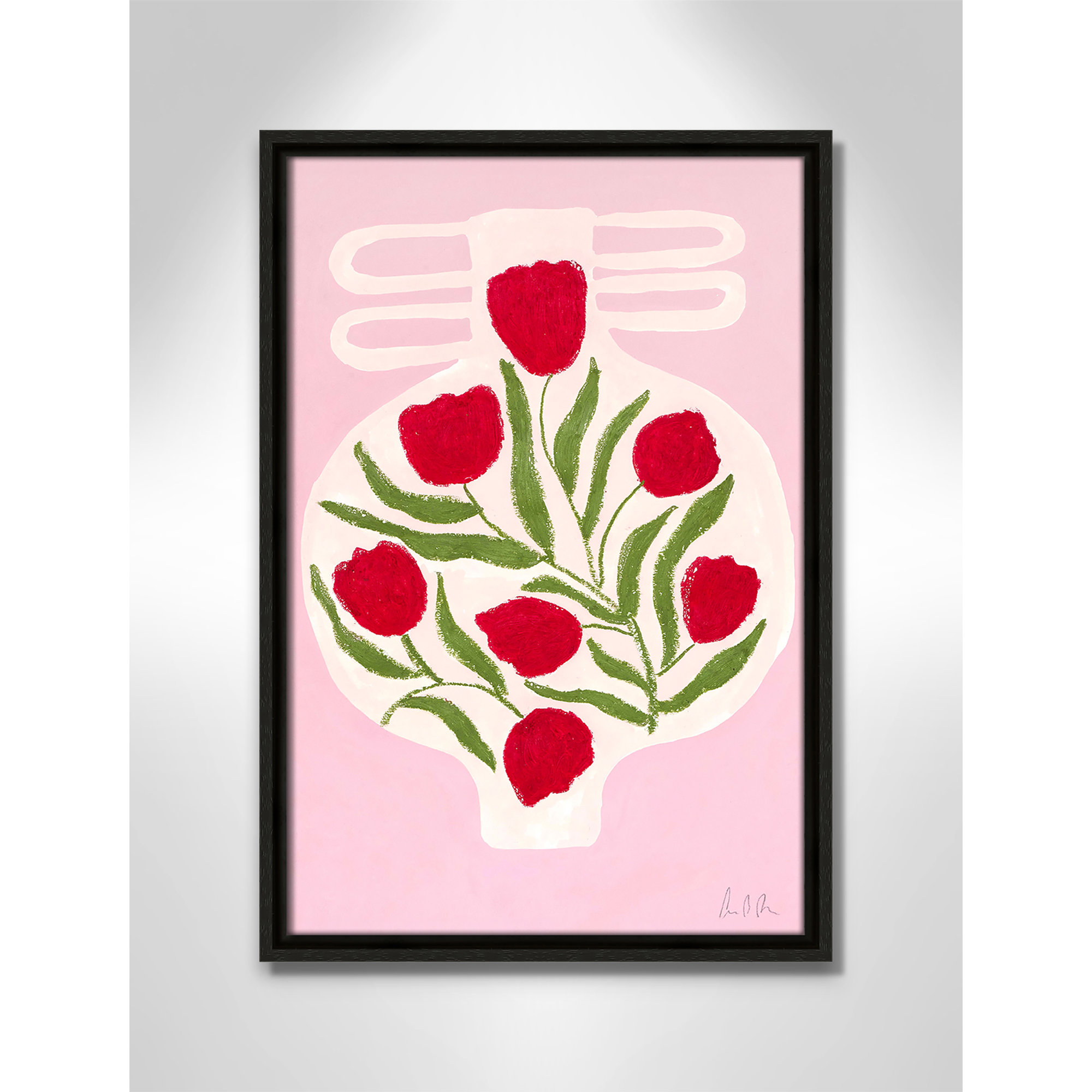 Vase No. 02 Print by Camilla Bergqvist, 19.5" H x 13.5" W, Espresso