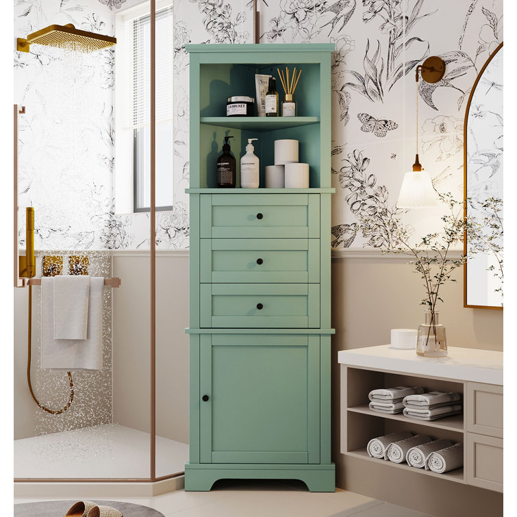 Wildon Home® Arkansas Tall Bathroom Cabinet, Freestanding Storage