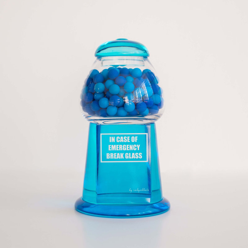 Licorice, Blue/Clear/White