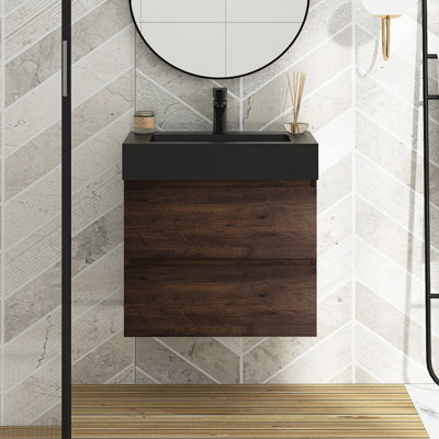 Meuble-lavabo mural simple Sherranda