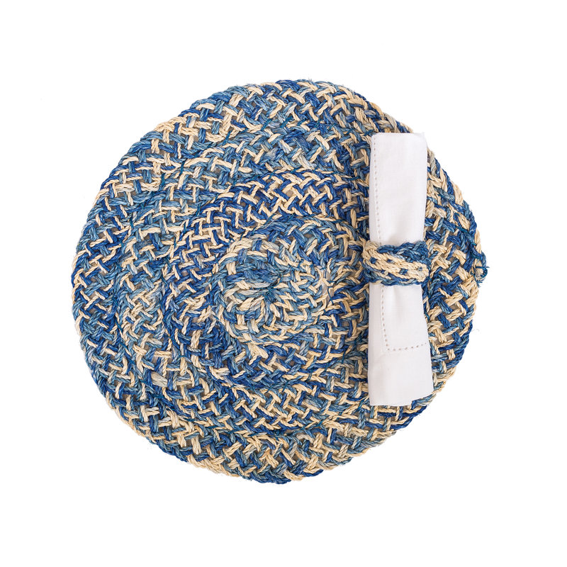 Ensemble de napperons 6 pièces Blakely, bleu