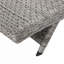 Ensemble de chaises longues en rotin gris avec structure en aluminium antirouille - confort sans coussin, chaises d'extérieur à accoudoirs 2 pièces pour une utilisation toute l'année