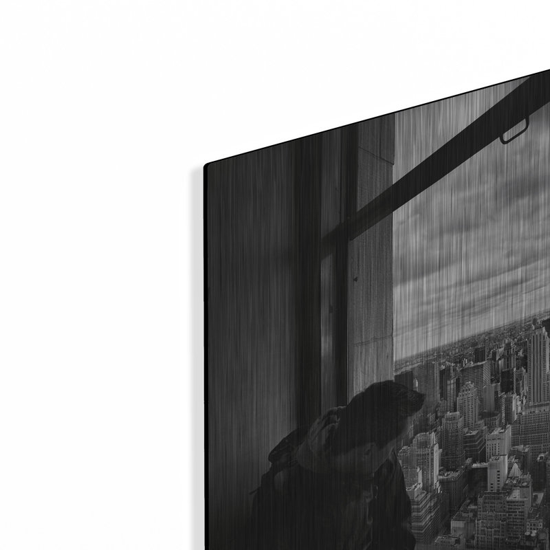 «NYC Manhattan View» par Nina Paponcek, art mural en métal, H 12 po x l 12 po
