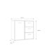 Rajish 94.7cm W 3 - Drawer Chest of Drawers