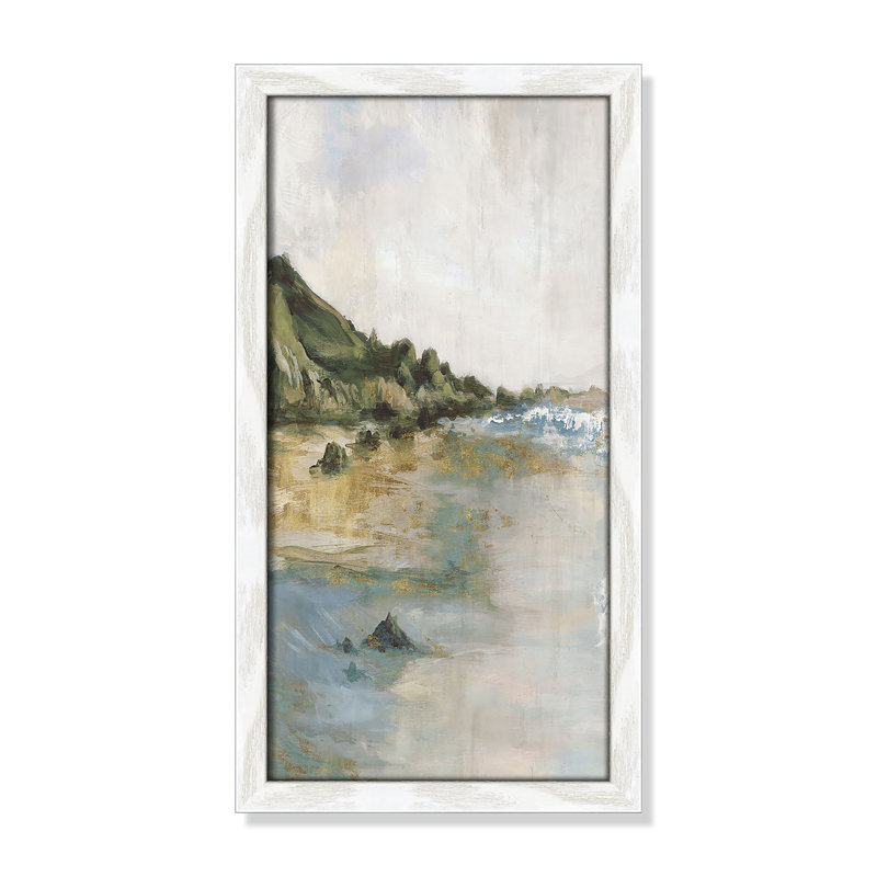 Impression «Tide’s Edge» par Casa Fine Arts, H 17 po x l 9 po x P 0,75 po, Reproduction encadrée sans passe-partout, Blanc