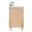 Meuble-lavabo double en bois massif ARIEL Monrow 72 po en chêne avec plateau en quartz blanc Carrara 1,5 po, évier central-99405064-131238906-131238900