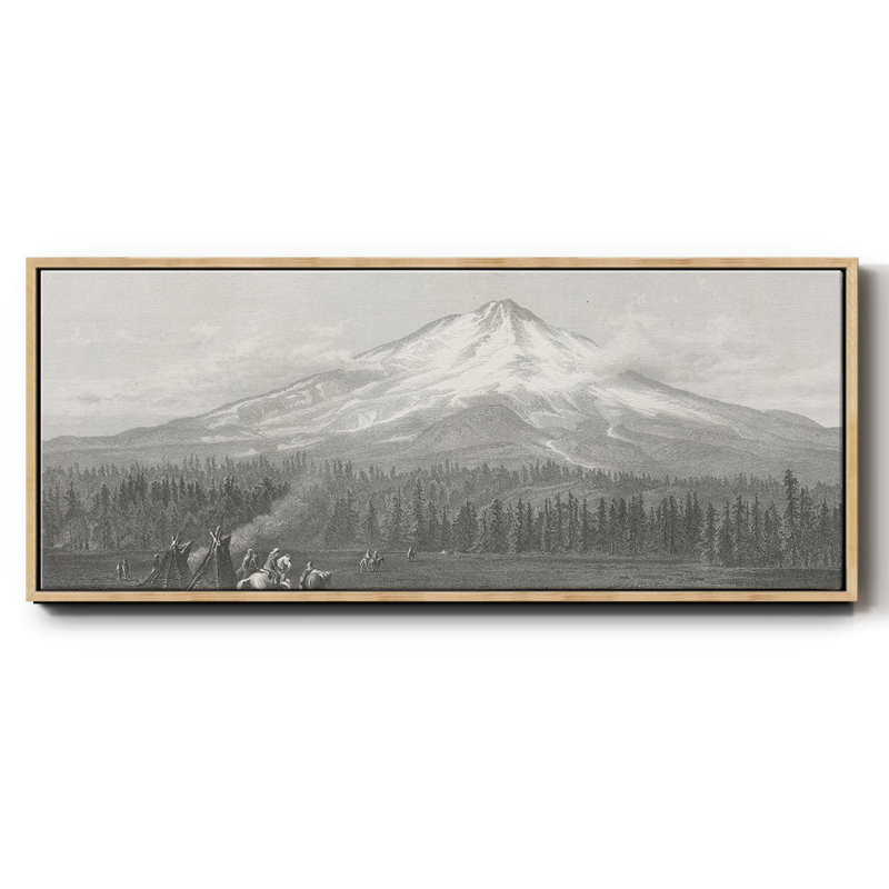 Mount Shasta- Framed Canvas, 20" H x 50" W