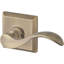Curve Keyed Door Lever with Traditional Square Rose-22084315-22084337-59711919