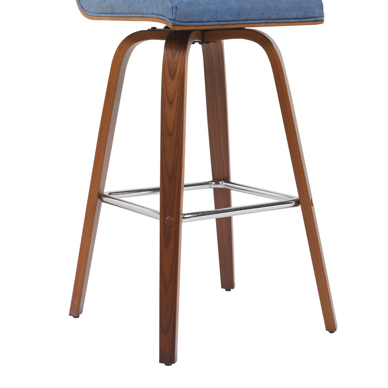 Tabouret de bar et de comptoir Biance, Tabouret de bar (siège d'une hauteur de 30 po), Noyer