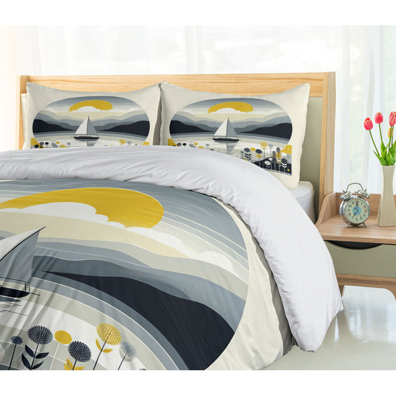 Nautical Duvet Cover, Queen Duvet Cover + 2 Standard Shams