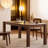 Steady and elegant solid wood dining table-107725070