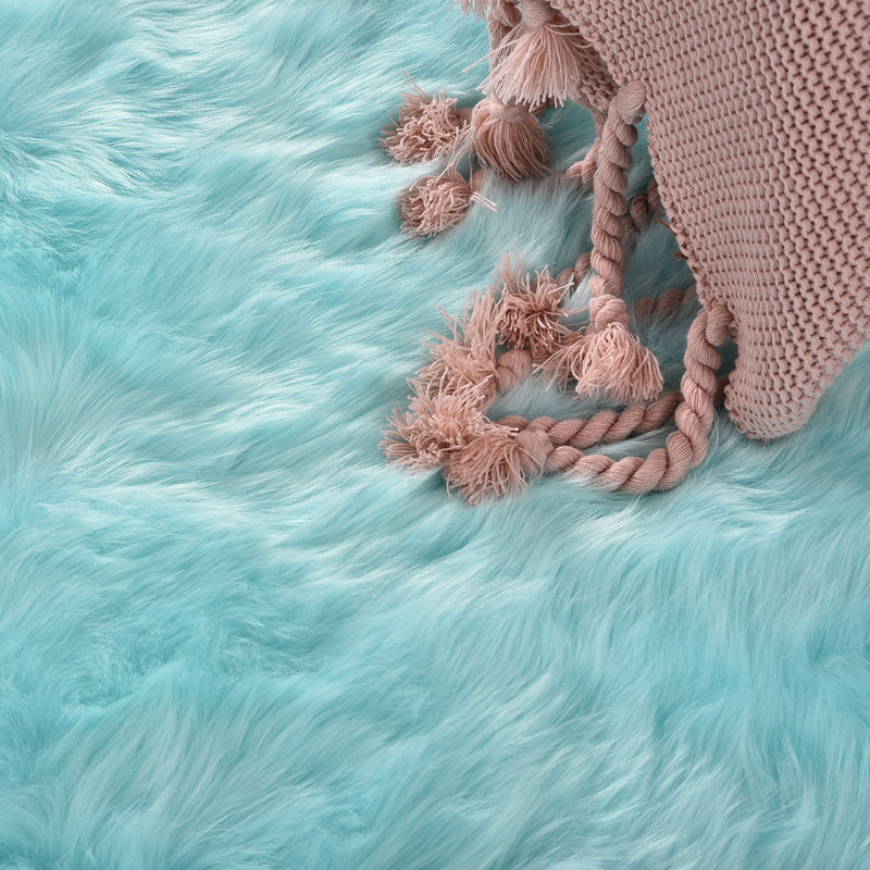 Kovanic Faux Sheepskin Indoor Rug, Rectangle  2' x 3'