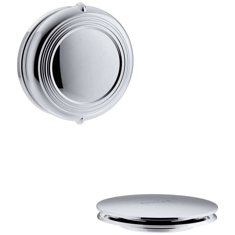 PureFlo Drain Stopper Tub Drain, Polished Chrome