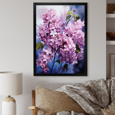 Lilas beauté dévoilé sur toile