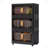 Side Wide Folding Storage Cabinet With Wheels