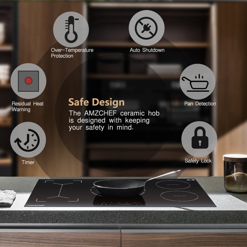 IAMZCHEF 36" Electric 5 Burner Cooktop
