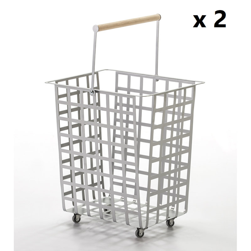 Metall Don Hierro 2 Piece General Basket Set, Grey
