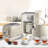 Ariete Vintage 1.7L Stainless Steel Dome Kettle with 2 Slice Toaster and 12 Cup Coffee Machine Set-49272346