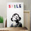 Smile Graffiti by Banksy - Wrapped Canvas-19095287