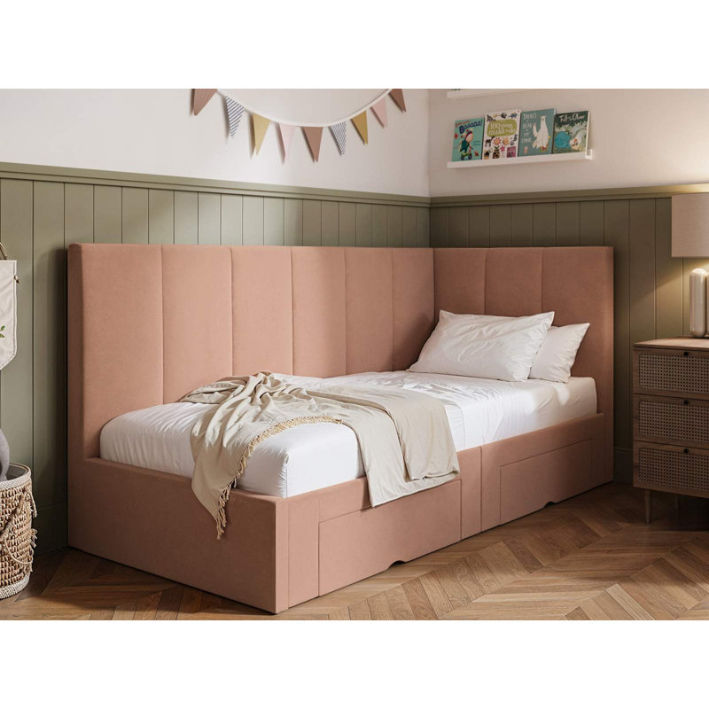 Upholstered Daybed, Pink
