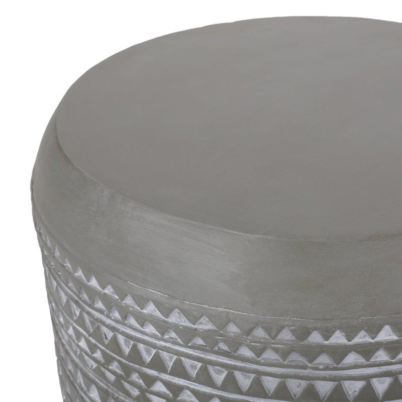Table d'appoint d'extérieur en béton léger