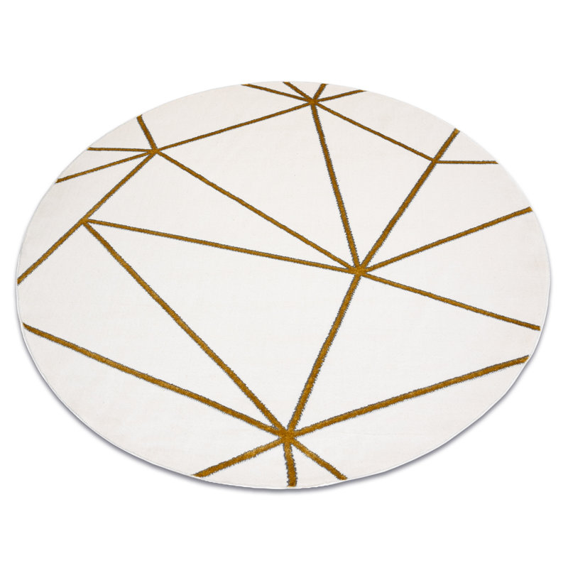 Rockvale Geometric Area Rug, Round 120cm