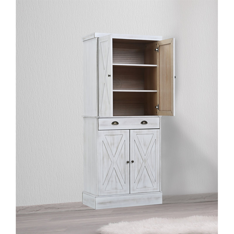Armoire en bois manufacturé Zaelie