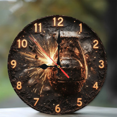 Grenade Exploding On Clock Face