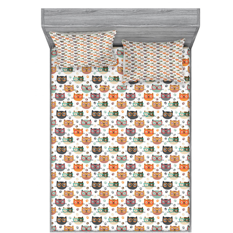Microfiber Sheet Set, Full Sheet Set with Fitted Sheet