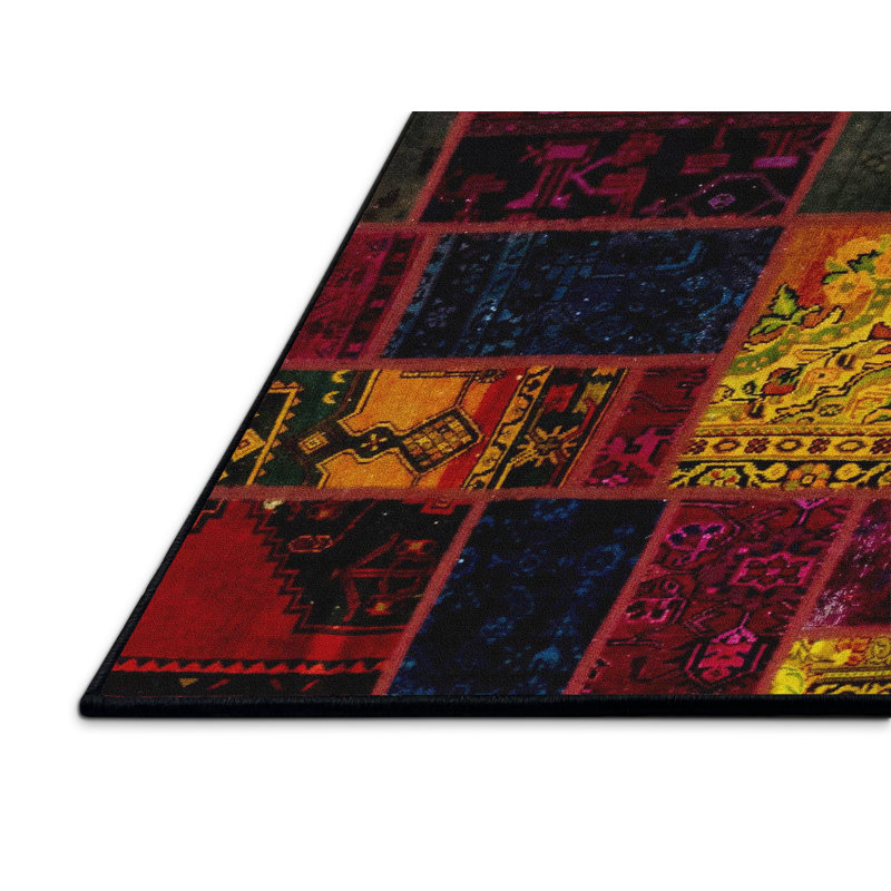 Abstract Indoor Rug, Rectangle 7' x 10'