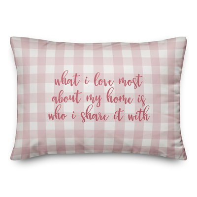 Plaid Throw Pillow