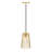 Winda 1 - Light Brushed Gold Single Pendant