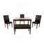 Ensemble repas avec chaises et banc