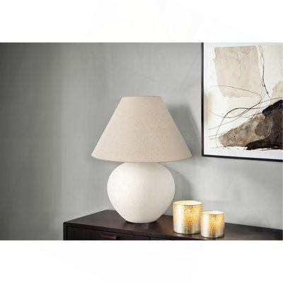 Lighting, 16"h, Table Lamp,Shade,Ceramic, Contemporary