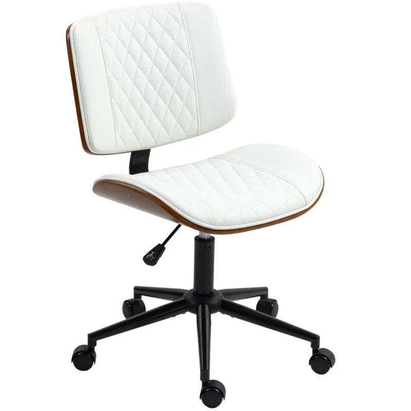 Chaise de bureau à domicile sans accoudoirs avec roues