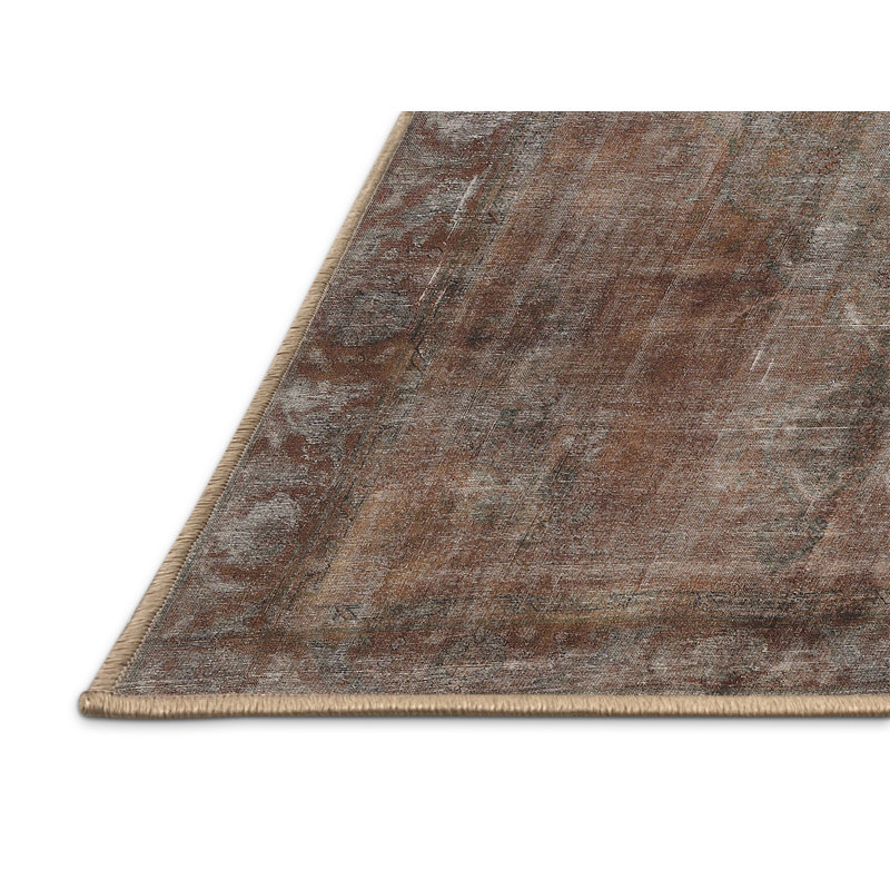 Tapis traditionnel 100% lavable à la machine 1892, Rectangle 2 pi x 3 pi