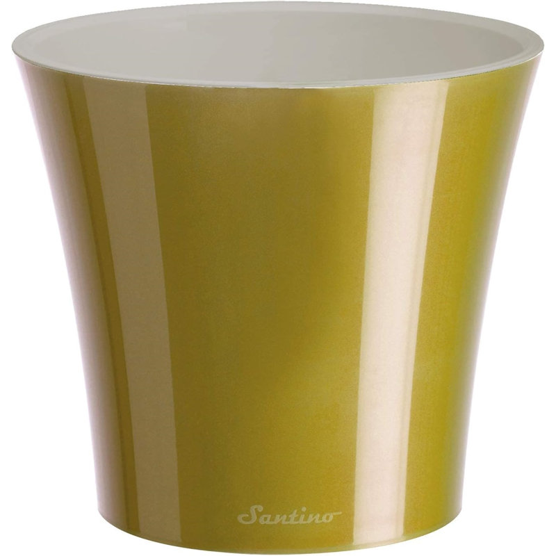 Lilabai Pot Planter, White/Pink, 6" H x 6.5" W x 6.5" D