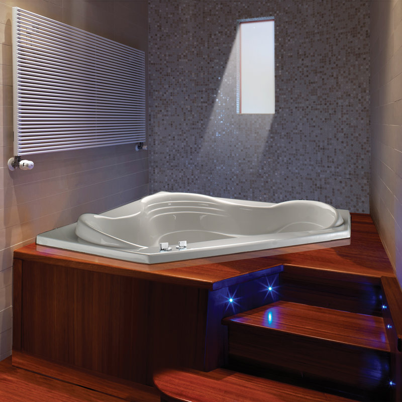 MTI Solutions 59.875" Whirlpool Bathtub, White