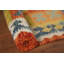 Tapis de salon multicolore en laine Kilim 7 x 10