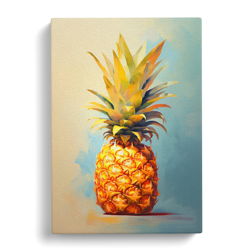Pineapple Modern - Wrapped Canvas, 60cm H x 40cm W x 3cm D