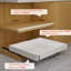 Organisateur d'armoire coulissant, tiroir de cuisine coulissant extensible avec 4 séparateurs, blanc, paquet de 1-2030889780