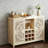 47'' Wine Bar, Storage Buffet Cabinet Coffee Bar Cabinet For Liquor, Wine Cabinet With Racks-2123916478